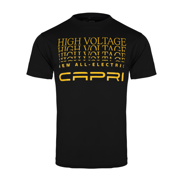 Maglietta Personalizzata Ford Consul Capri - T-Shirt Bianca Per Uomo Con Stampa Auto Classica